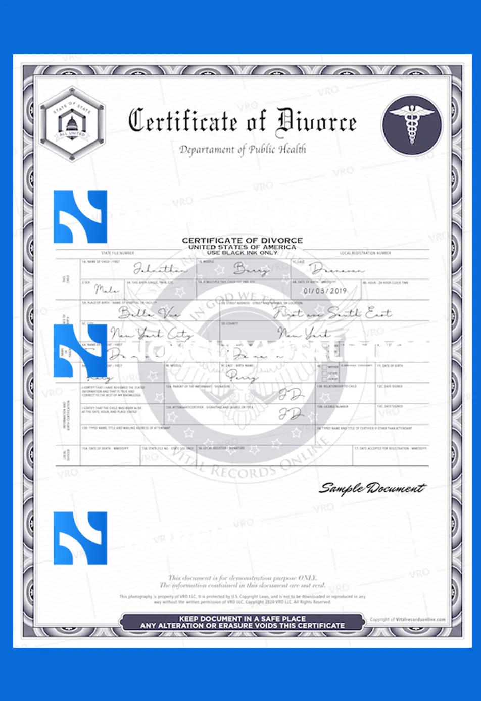 divorce cert